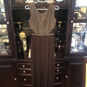 Beautiful silver and black Gown
